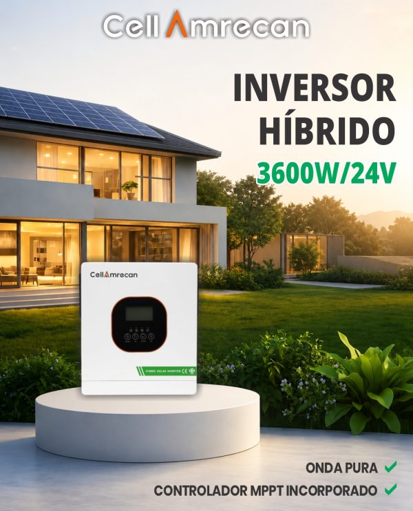 INVERSOR HIBRIDO 3600W/24V AMRECAN