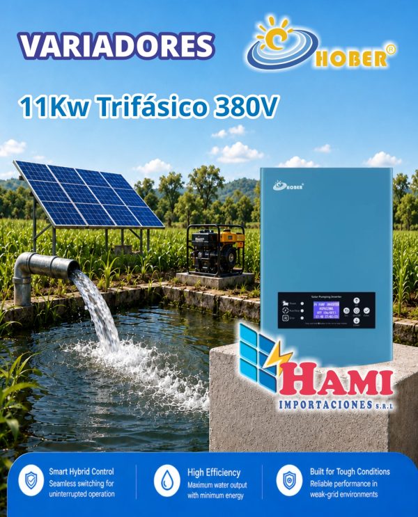 VARIADOR HOBER 11KW TRIFASICO 380V