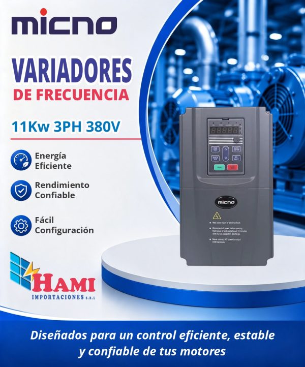 VARIADOR MICNO 11KW TRIFASICO 380V