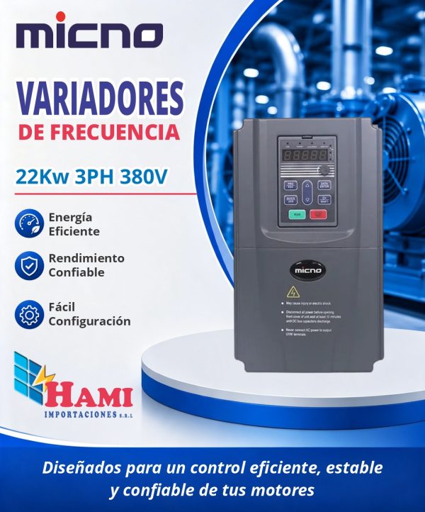 VARIADOR MICNO 22KW TRIFASICO 380V